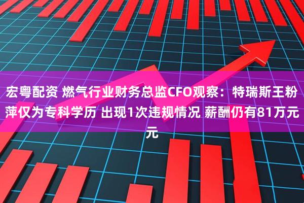 宏粤配资 燃气行业财务总监CFO观察:特瑞斯王粉萍仅为专科学历 出现1次违规情况 薪酬仍有81万元